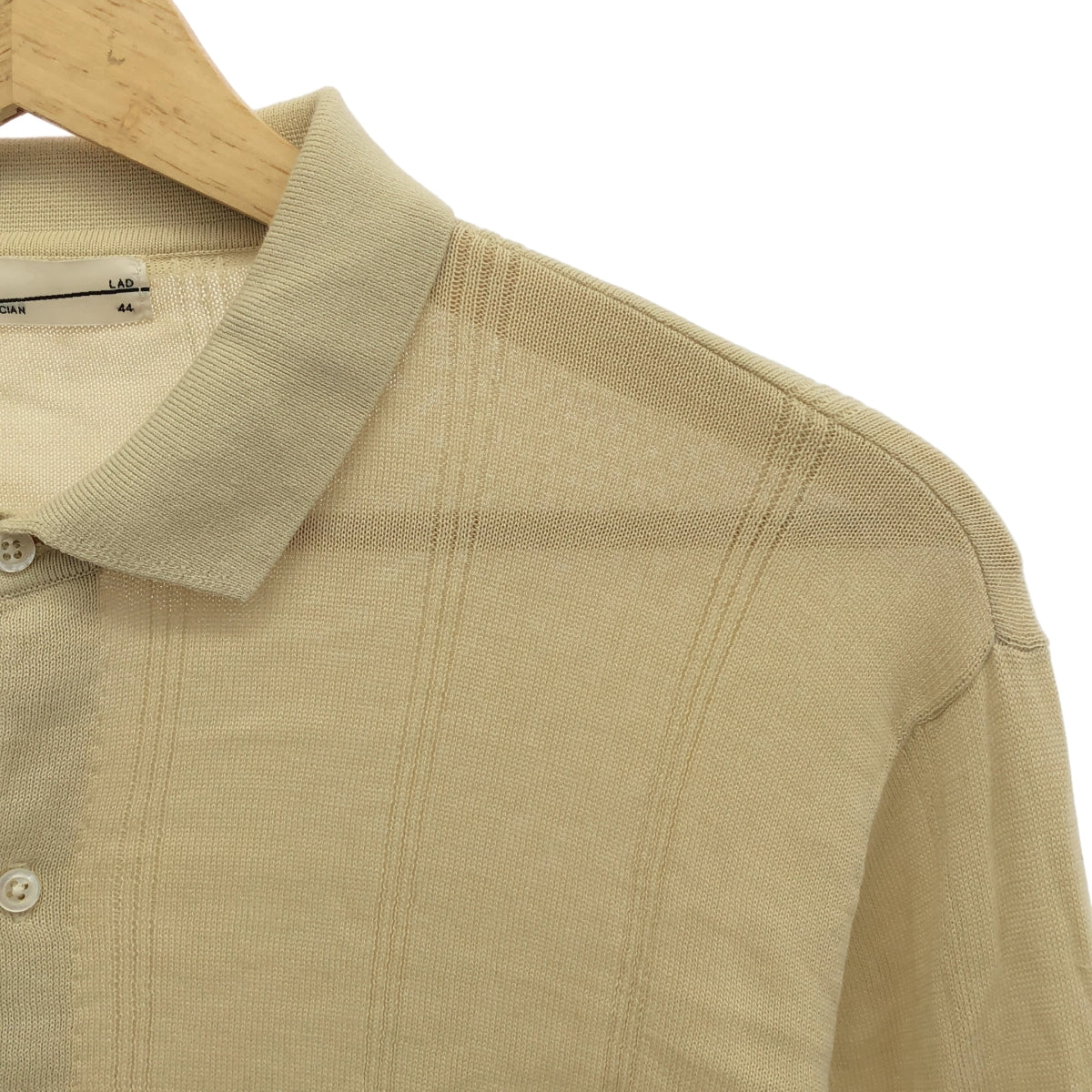LAD MUSICIAN / 러드 뮤지션 | 코튼 칼라 니트 카디건 | 44 | 아이보리 | 남성