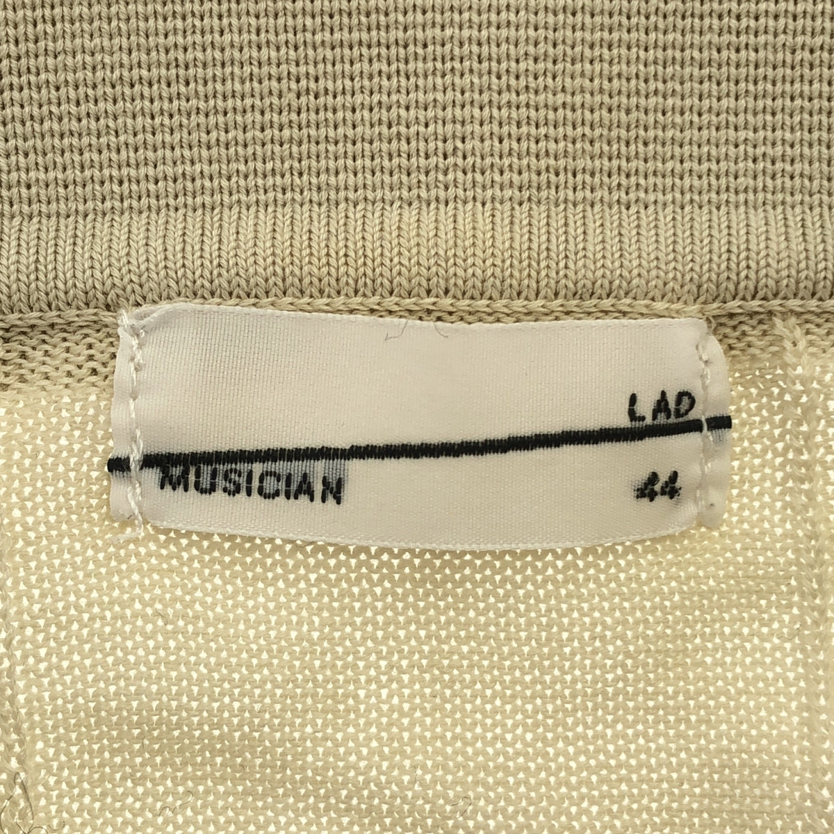 LAD MUSICIAN / 러드 뮤지션 | 코튼 칼라 니트 카디건 | 44 | 아이보리 | 남성