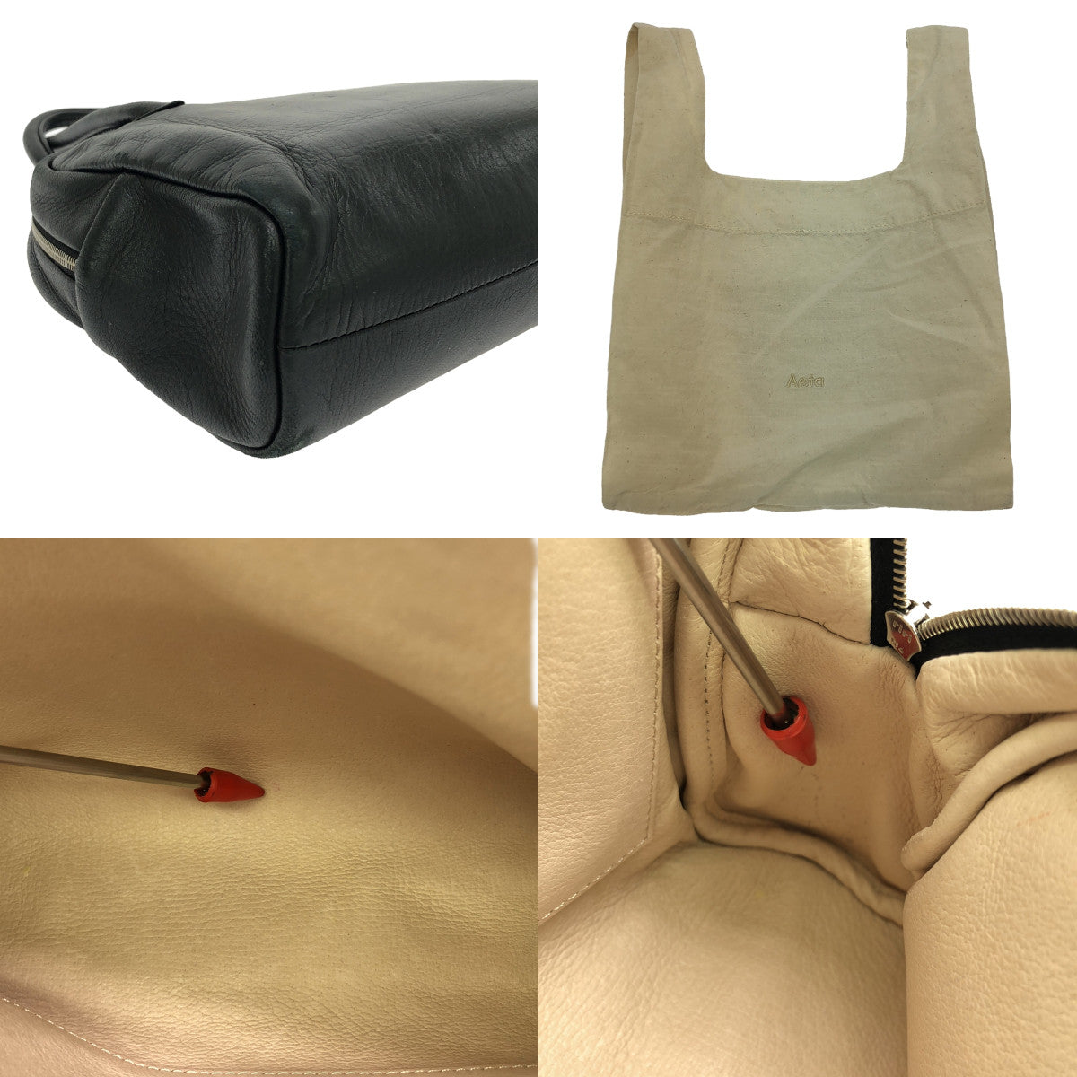 aeta / アエタ | DEER LEATHER BOSTON S ハンドバッグ |