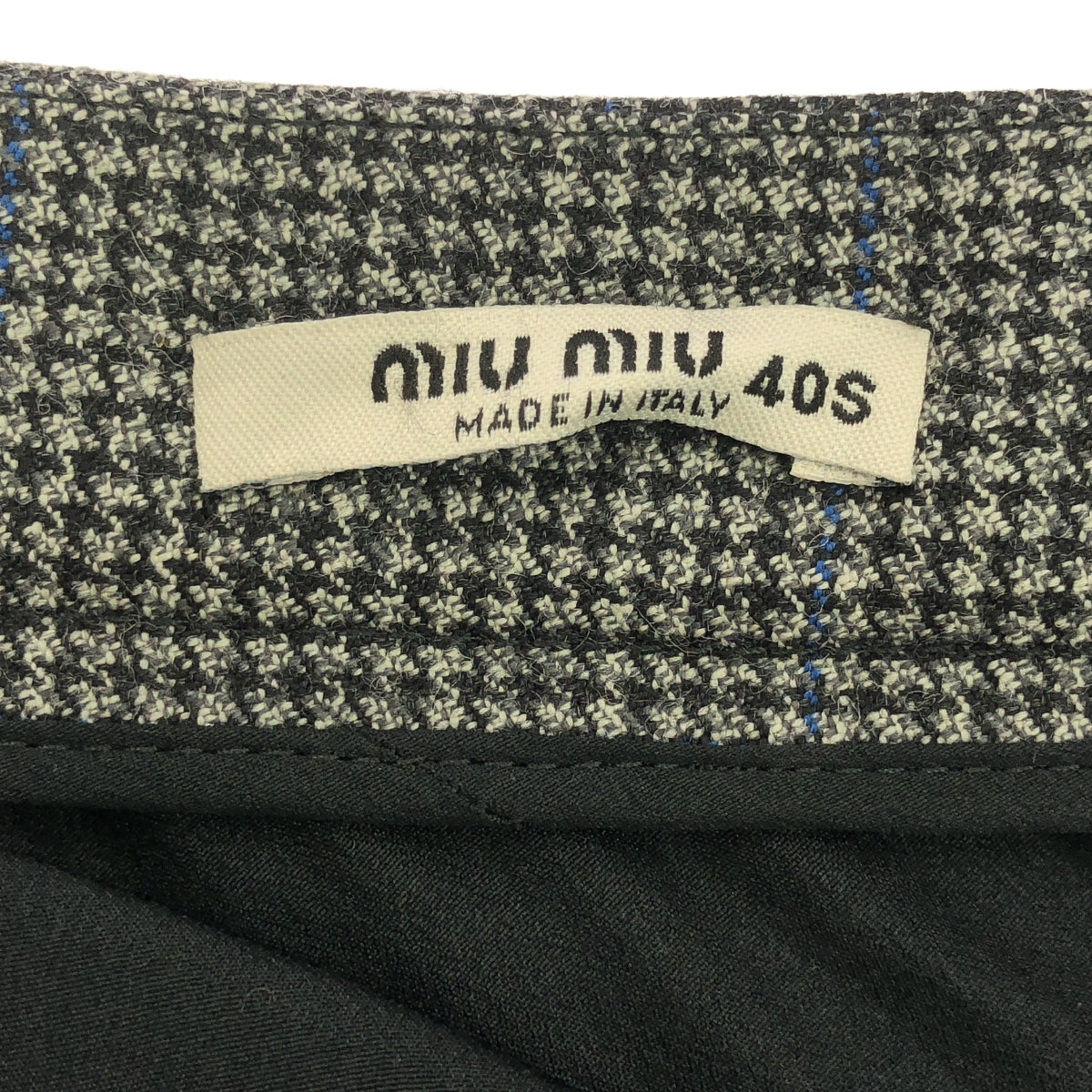 miu miu / 뮤 뮤 | 글렌 체크 레이스 롱 스커트 | 40S | 여성