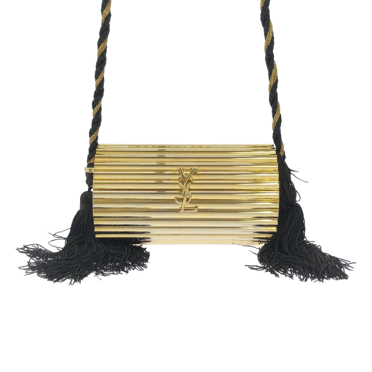 YVES SAINT LAURENT / イヴサンローラン | 1980s Tassel Evening Bag メタル タッセルショルダーバッグ |