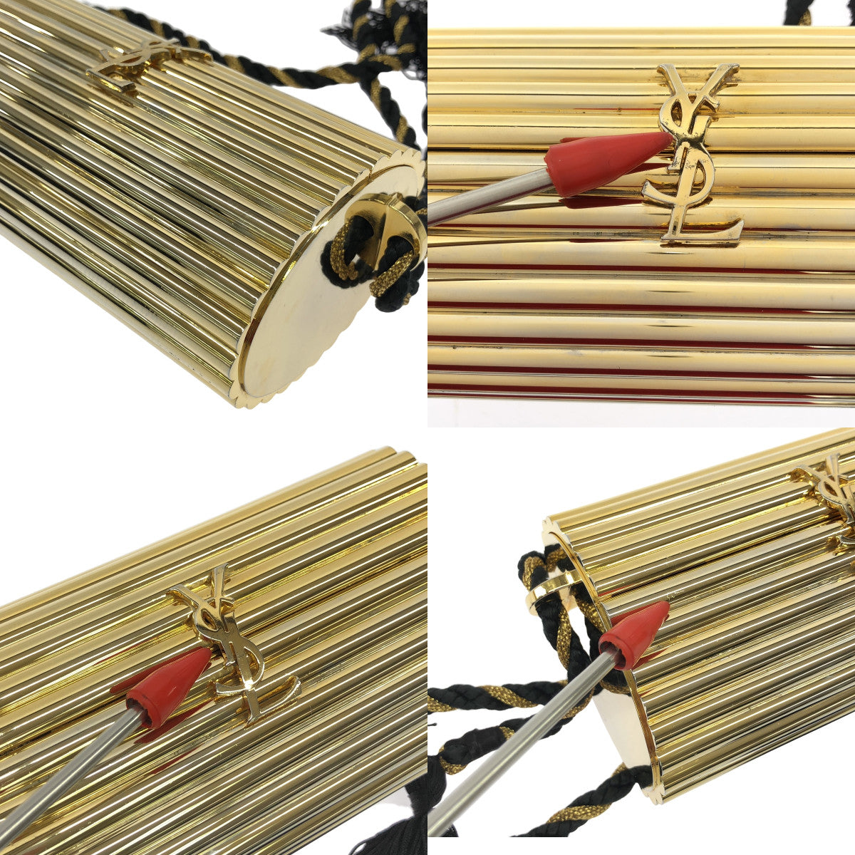 YVES SAINT LAURENT / イヴサンローラン | 1980s Tassel Evening Bag メタル タッセルショルダーバッグ |