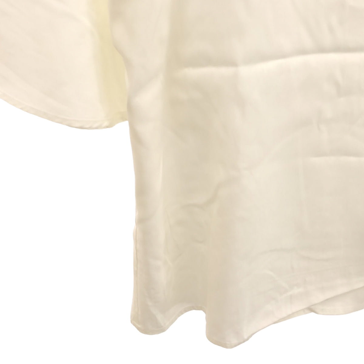 貴族 |人造絲沙洗梯形刺繡襯衫 | F |白色 |女性的