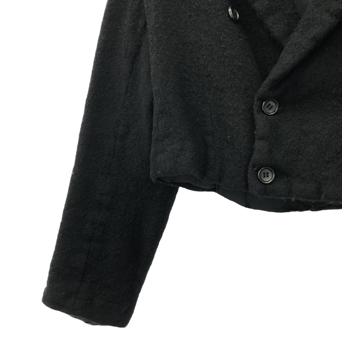 COMME des GARCONS | 2011AW | Wool shrunken double short jacket | S | Women's