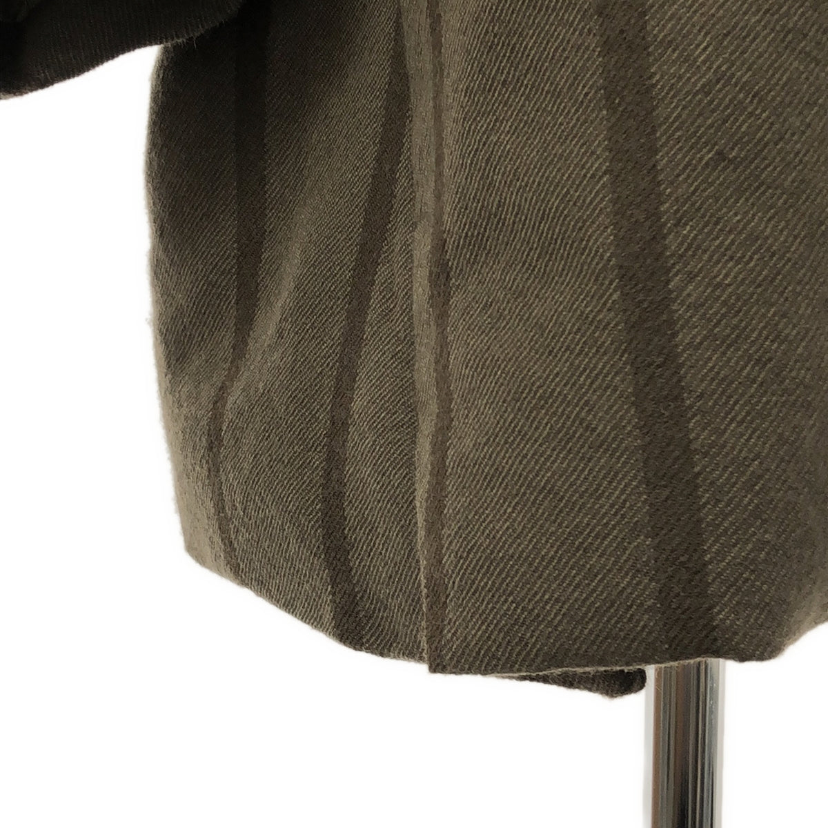 【美品】 ziggy chen / ジギーチェン | 2023AW | ELONGATED HIGH NECK DUVET JACKET / オーバー ロング ダウンジャケット / 総裏地 | 44 | カーキ系 | メンズ