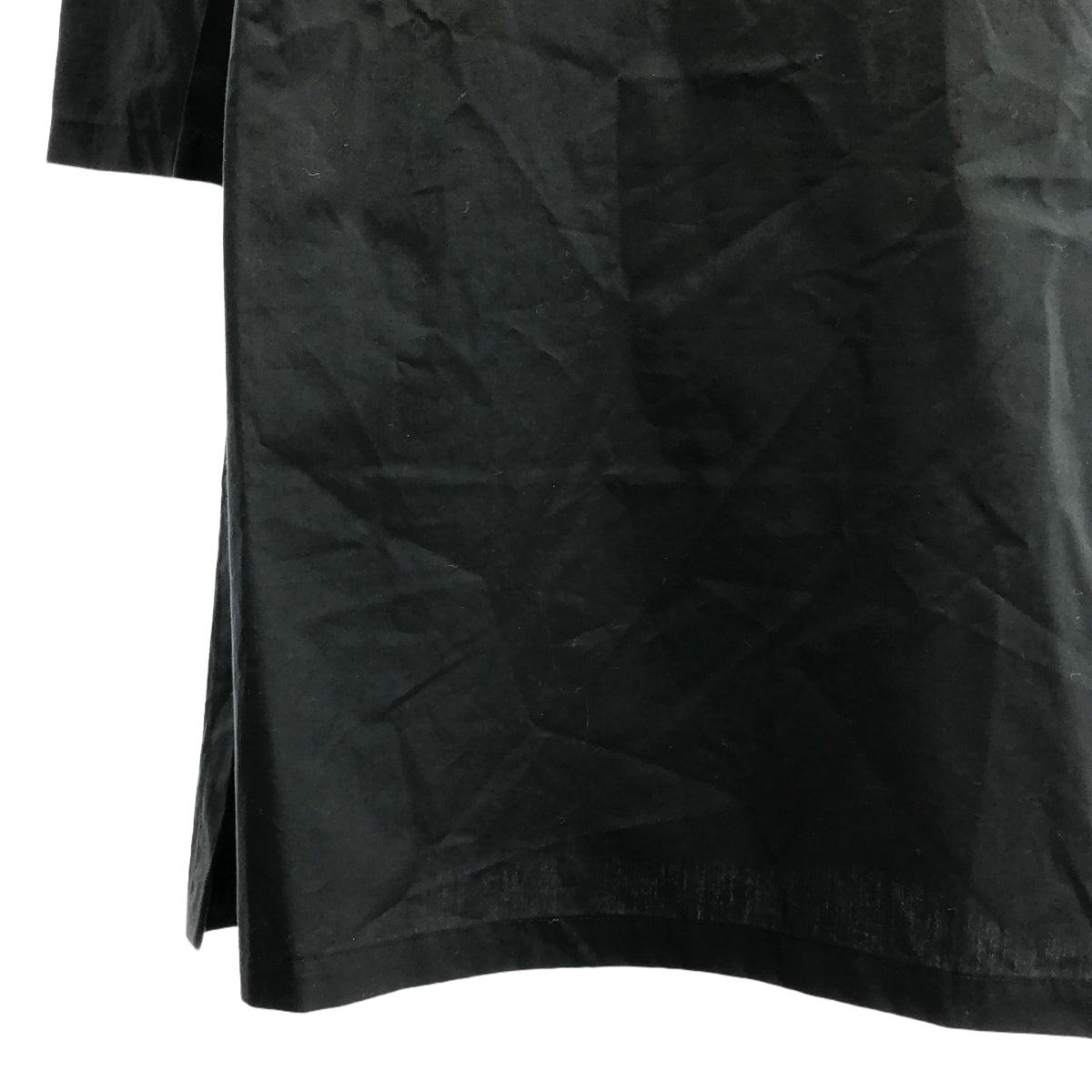 THE HINOKI / ザヒノキ | オーガニック コットン ポプリン スクエアネック ドレス ワンピース | 1 | ブラック | レディース