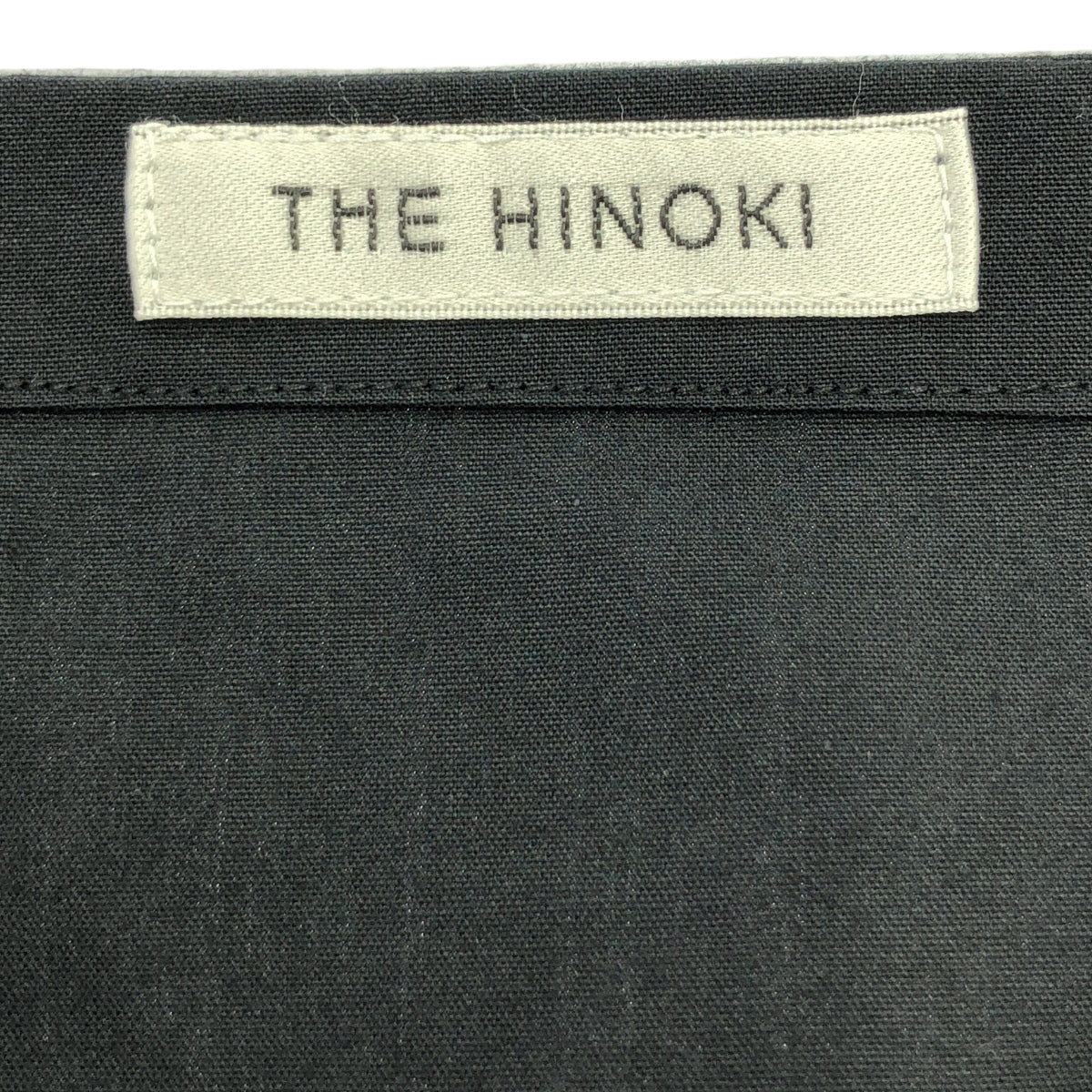 THE HINOKI / ザヒノキ | オーガニック コットン ポプリン スクエアネック ドレス ワンピース | 1 | ブラック | レディース