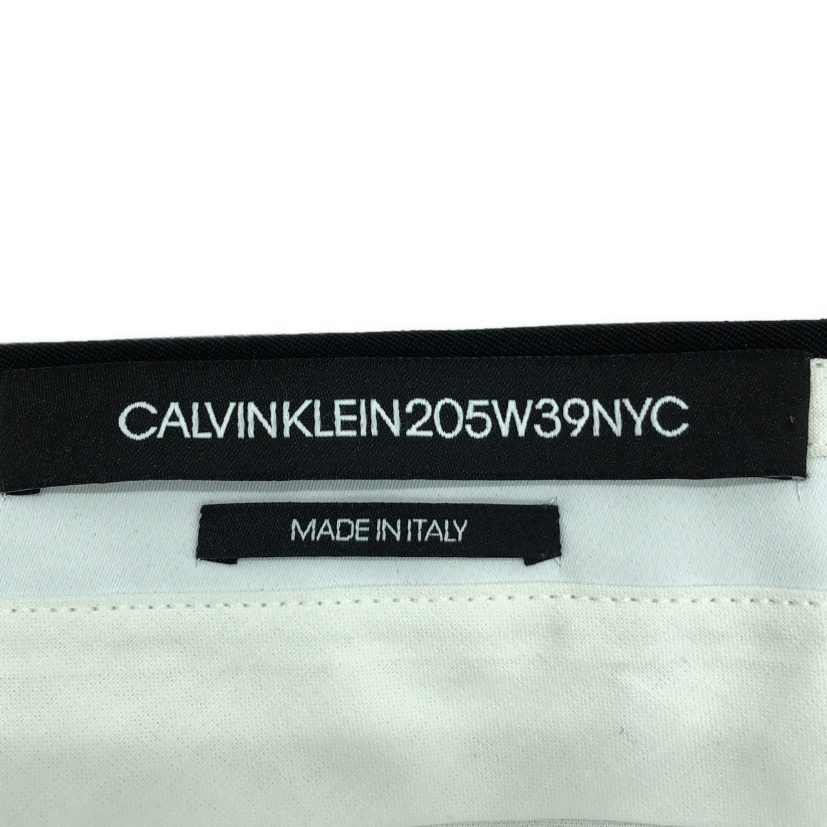 CALVIN KLEIN 205W39NYC / カルバンクライン 205ダブリュー39エヌワイシー | 2019SS | ラフシモンズ期 ウール スラックス | 36 | ブラック | メンズ