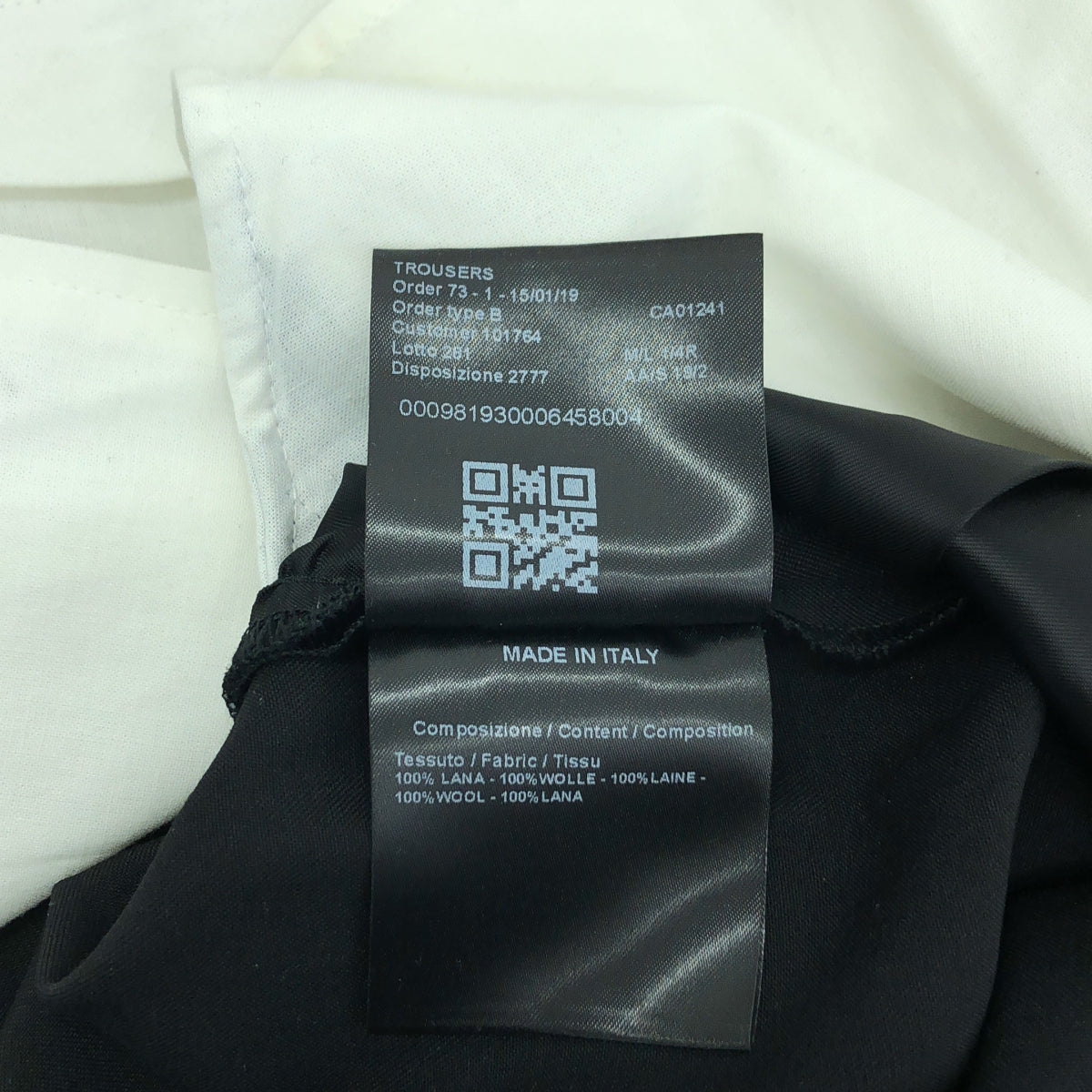 CALVIN KLEIN 205W39NYC / カルバンクライン 205ダブリュー39エヌワイシー | 2019SS | ラフシモンズ期 ウール スラックス | 36 | ブラック | メンズ