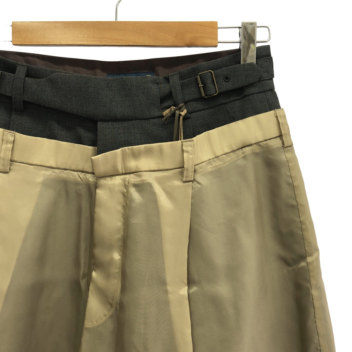 【新品】  kolor / カラー | Medium Gray パンツ | 2 | ベージュ×グレー | レディース