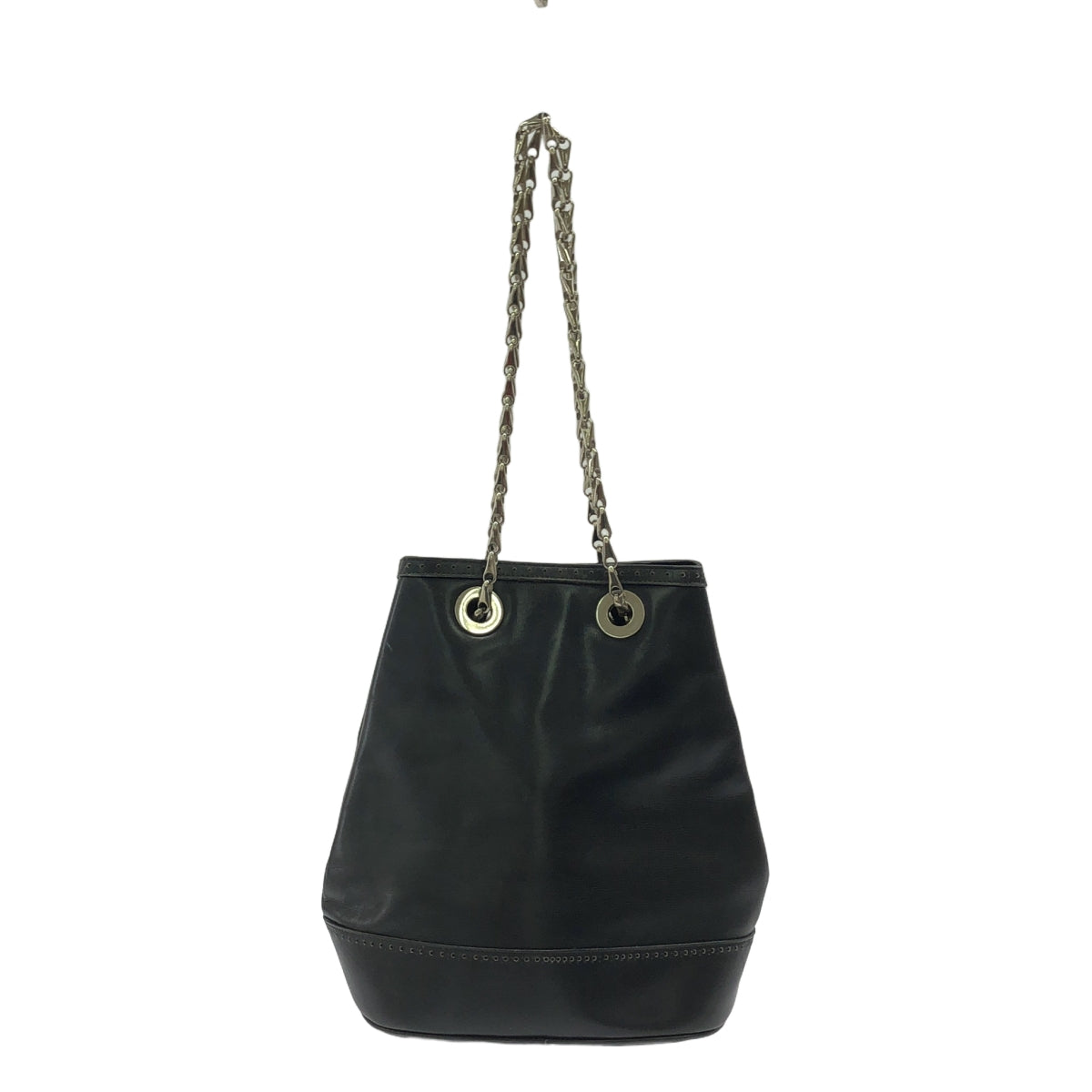 CELINE / セリーヌ | オールドセリーヌ サークルロゴ レザー チェーンショルダーバッグ |