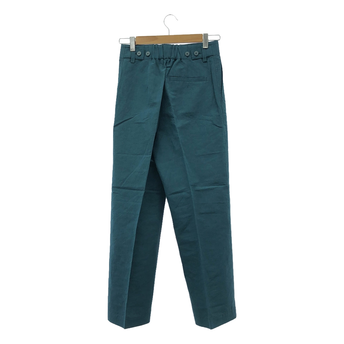 【美品】 Spick and Span / スピックアンドスパン | 2022SS | LI/COワイドテーパードパンツ | 36 | グリーン | レディース