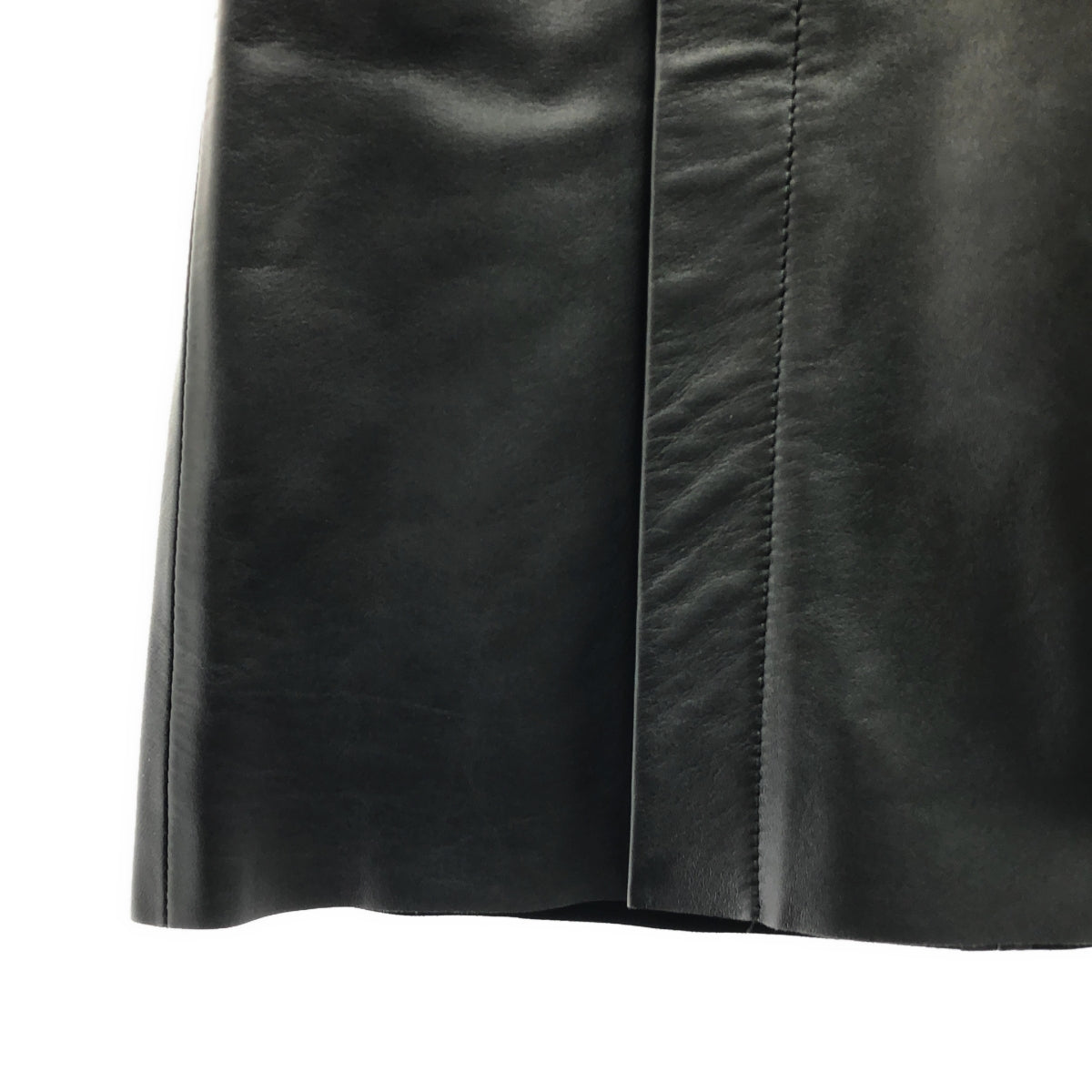 【미품】 Acne Studios / 여드름 스튜디오 | 램 가죽 슬릿 스커트 / 총 안감 | 32 | 블랙 | 여성