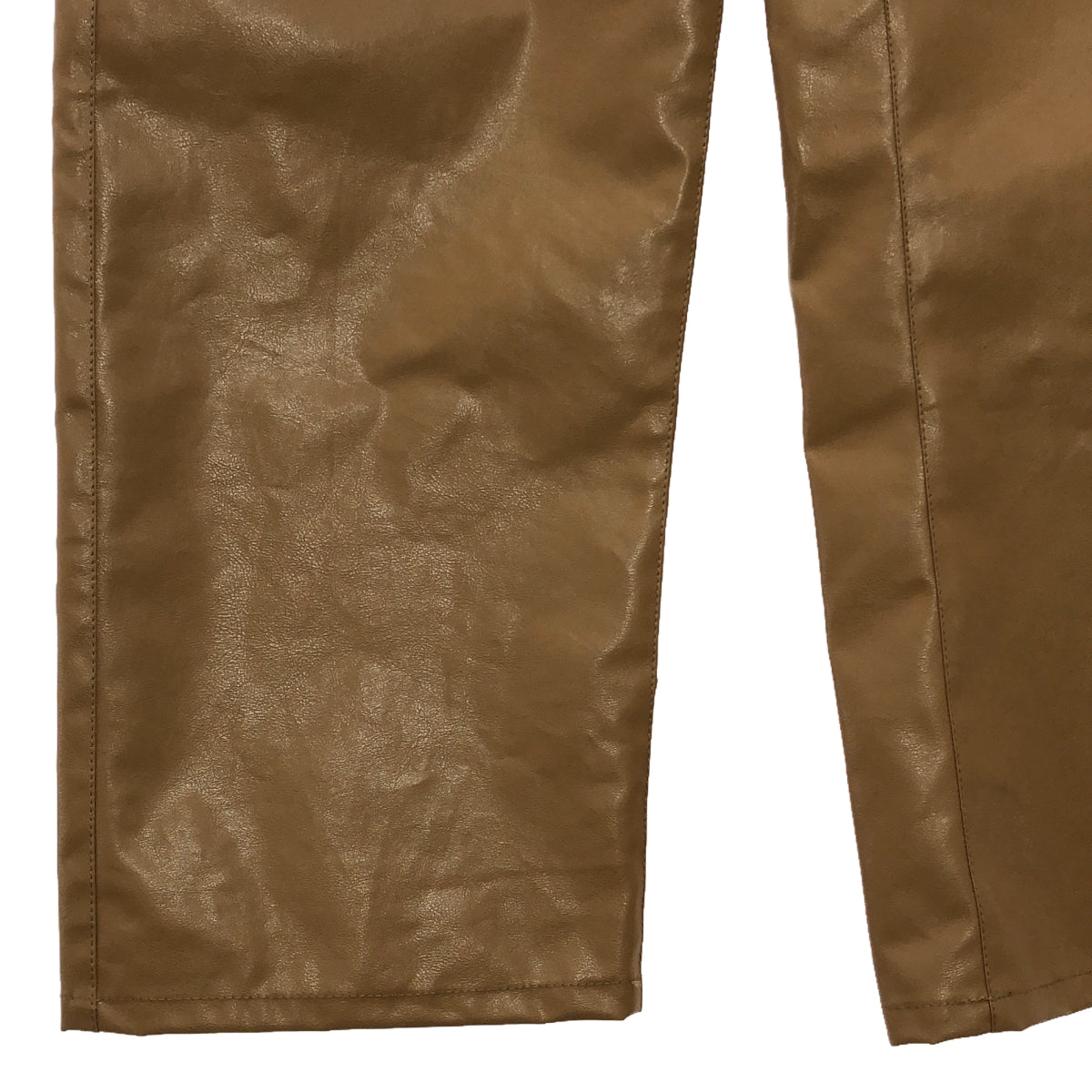 【新品】  Mame Kurogouchi / マメクロゴウチ | 2024SS | Coated Cotton Gabardine Wide Trousers ギャバジン パンツ | 1 | ベージュ | レディース