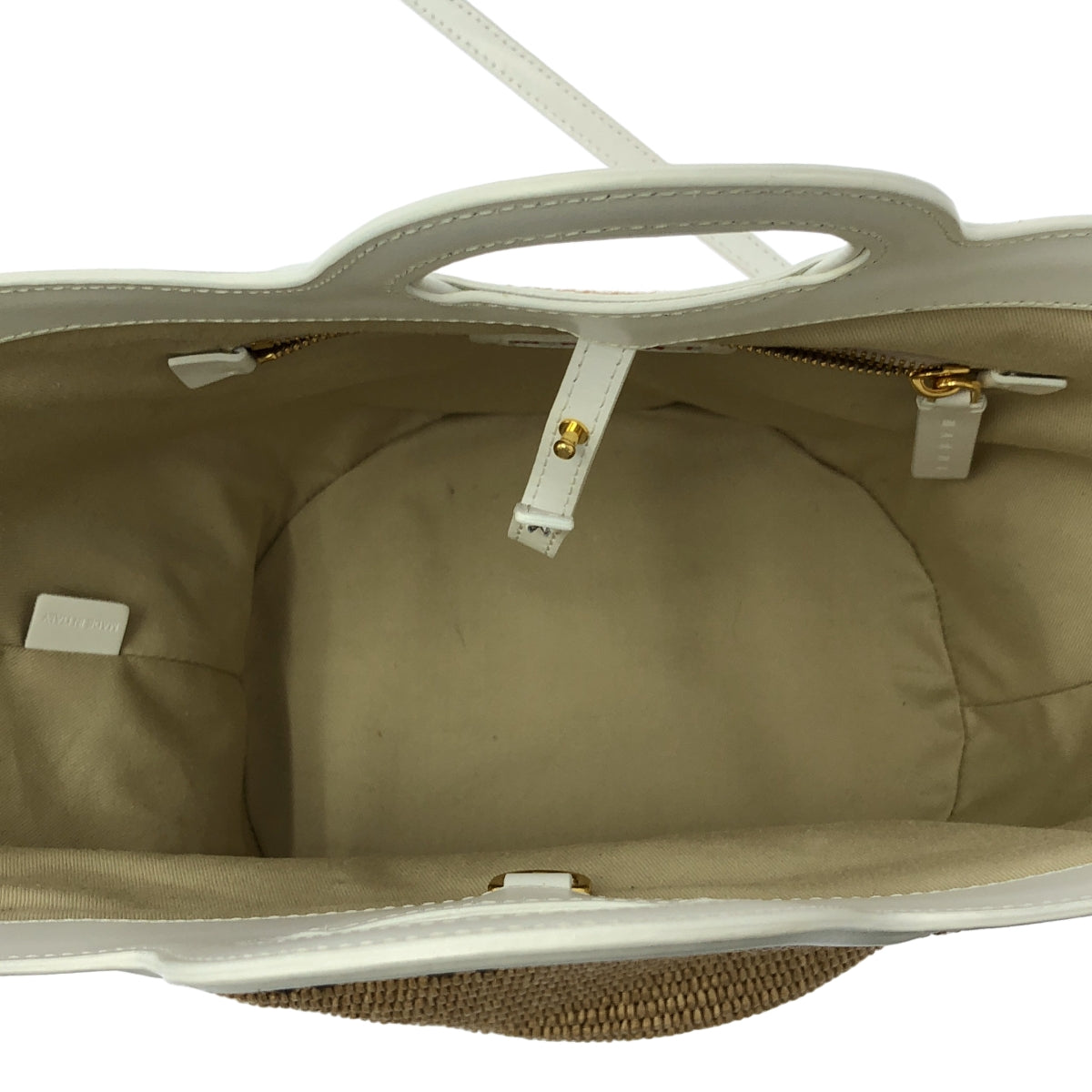 MARNI / 마르니 | 2023SS | 2WAY TROPICALIA SUMMER 라피아 트로피칼리아 숄더백 | 베이지 / 화이트 | 여성