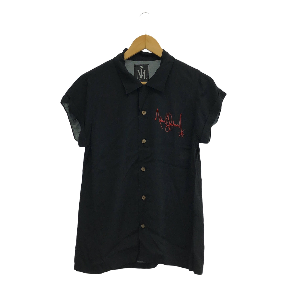 HYSTERIC GLAMOUR / Hysteric Glamour | × MICHAEL JACKSON / THRILLER / Rayon back print open collar shirt | M | Men's