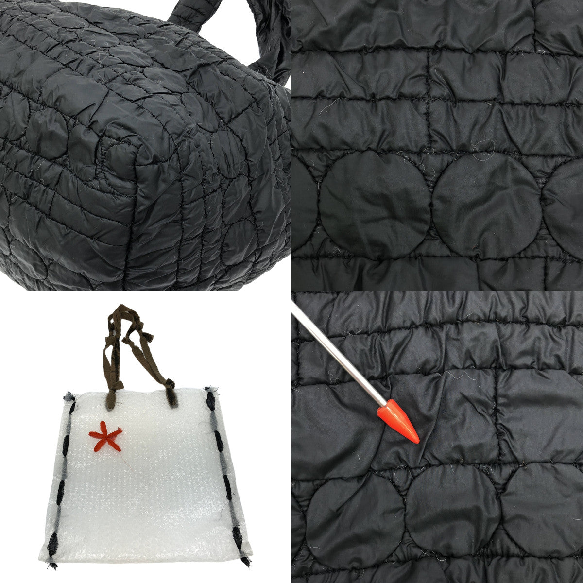 【美品】 DANIELA GREGIS / ダニエラグレジス | big bag / キルティング トートバッグ / 手提げバッグ付き | ブラック | レディース