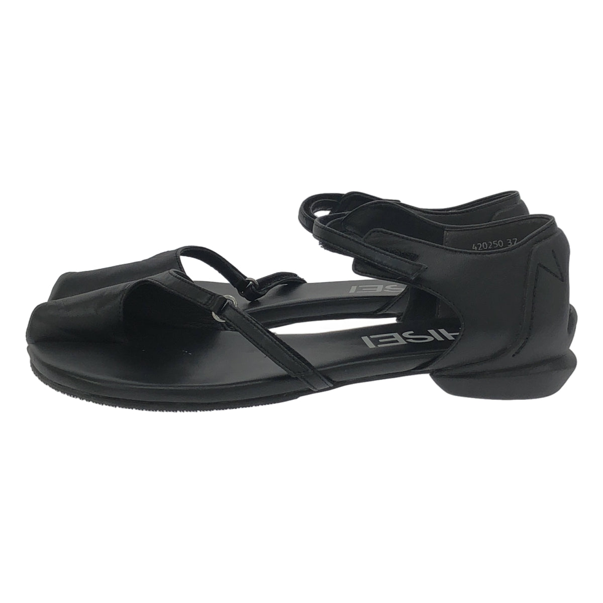 SHISEI / 시세이 | THUMB COVER SD 통 가죽 샌들 | 37 | 블랙 | 여성