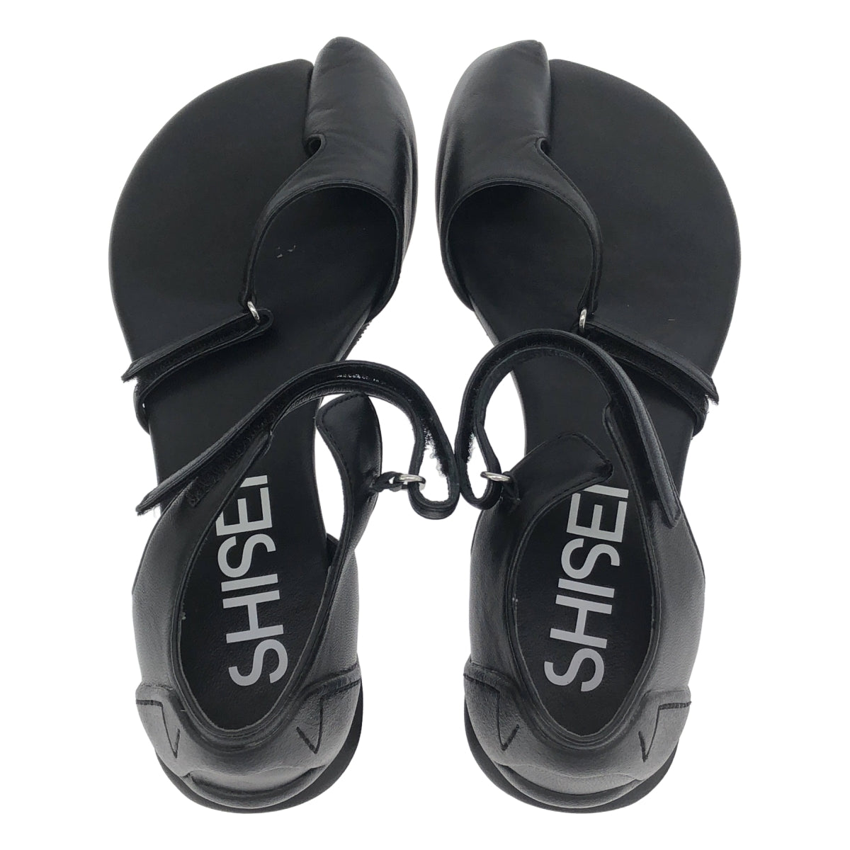 SHISEI / 시세이 | THUMB COVER SD 통 가죽 샌들 | 37 | 블랙 | 여성