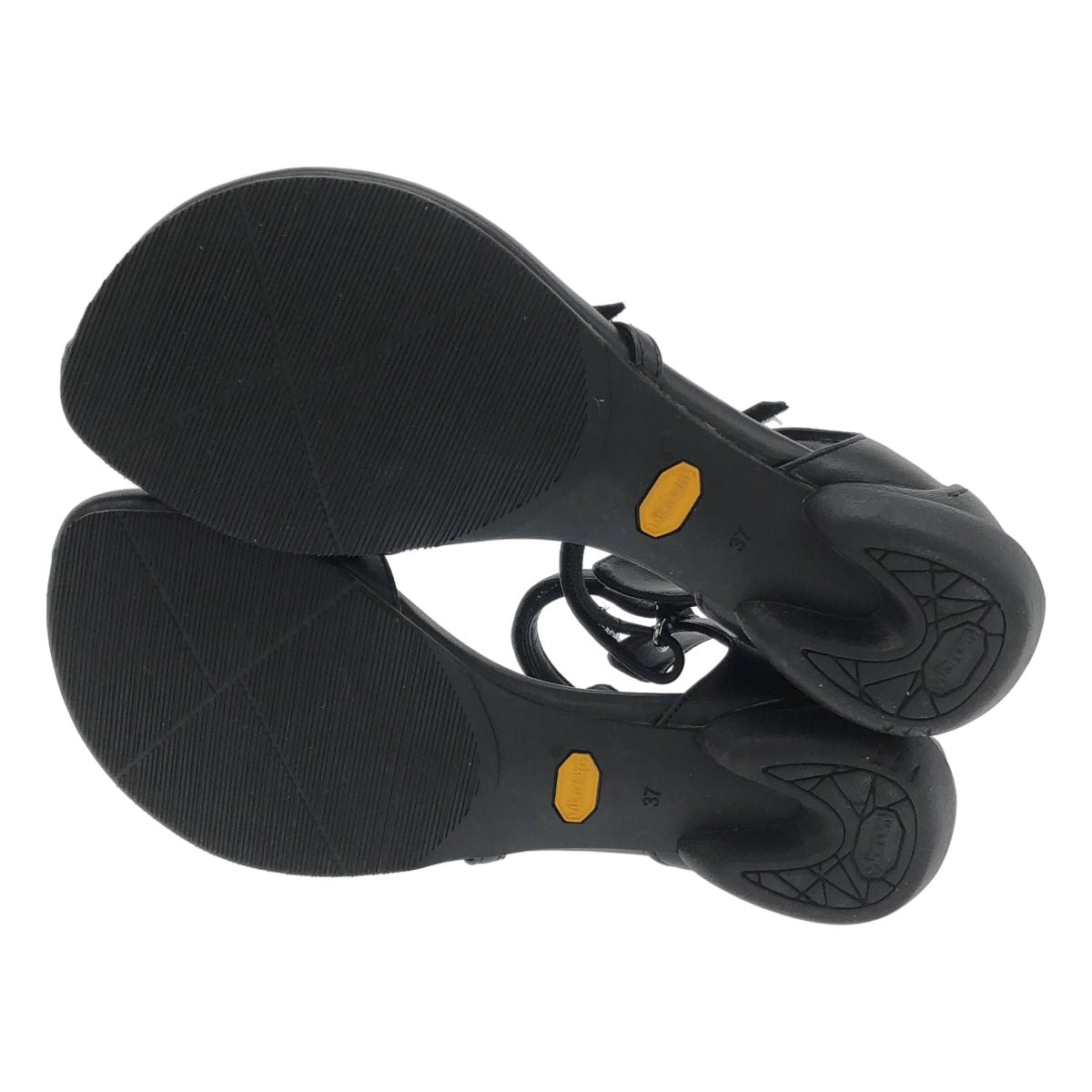 SHISEI / 시세이 | THUMB COVER SD 통 가죽 샌들 | 37 | 블랙 | 여성