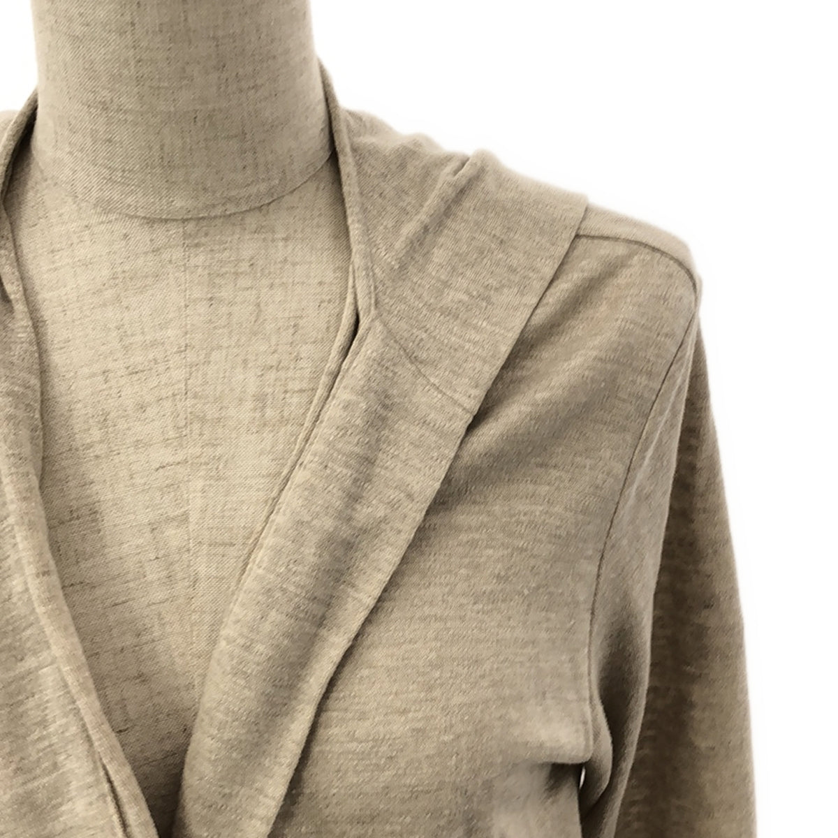 mina perhonen | 2020 s/s | dune linen hooded long cardigan | 36 | beige | women's