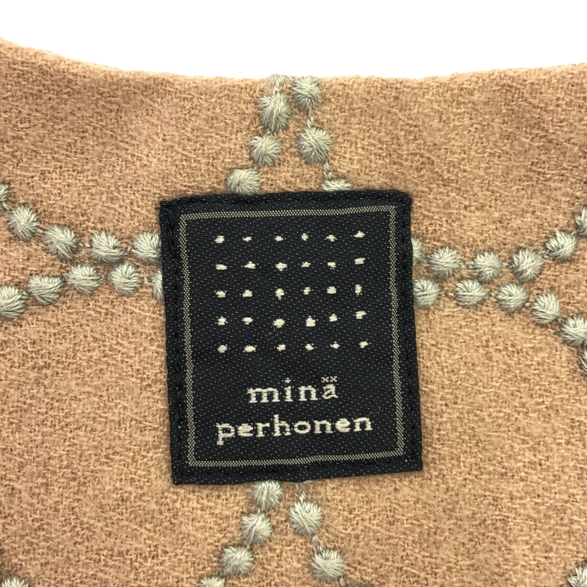 mina perhonen / mina perhonen | tambourine egg bag | pink beige/light blue | women's