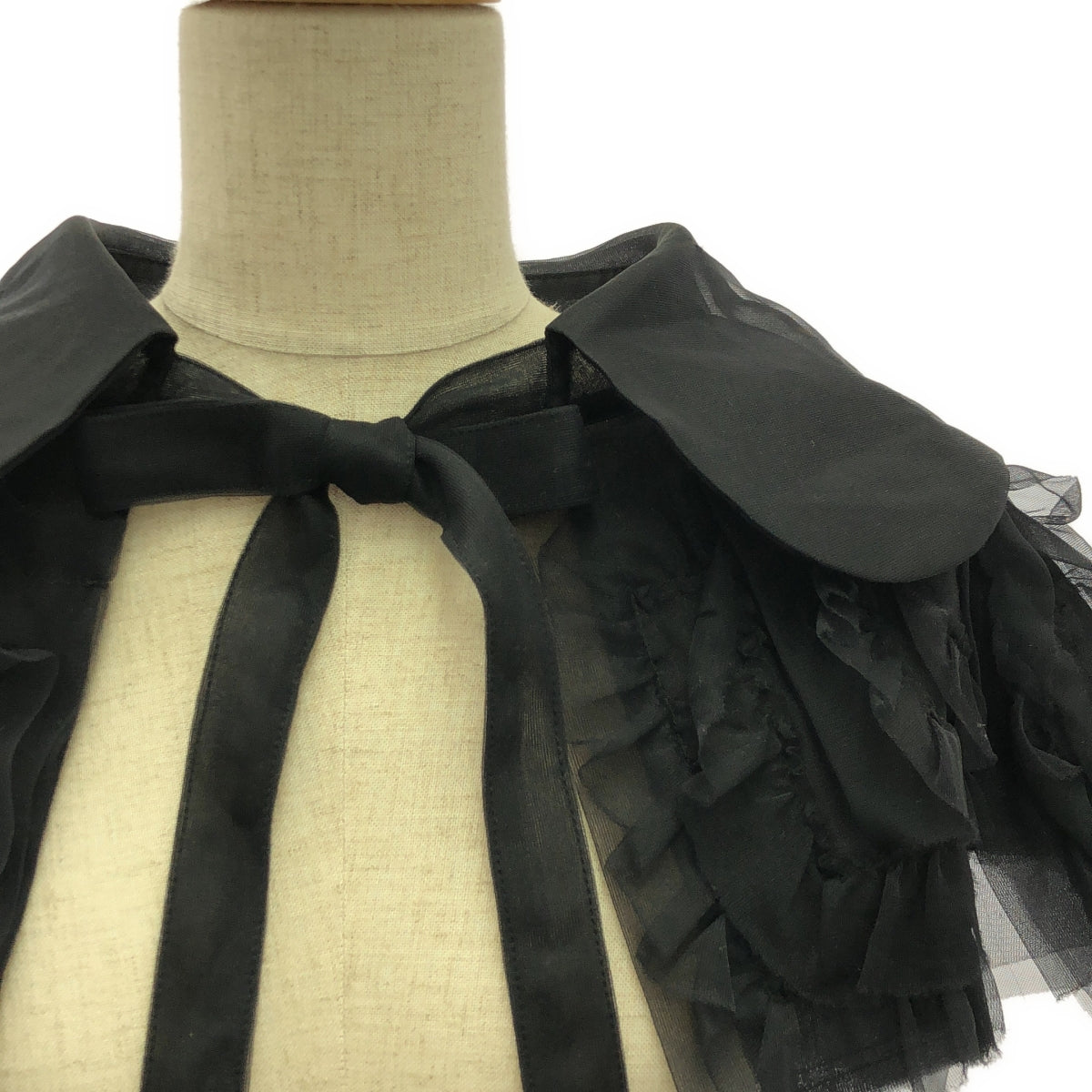 COMME des GARCONS GIRL | Nylon frill round collar |