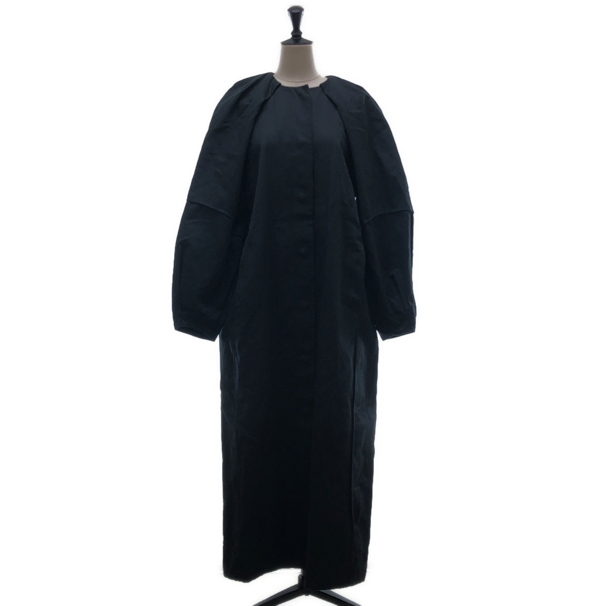 LOHEN ローヘン　ロングタイロッケンウールリバーコート　ブラック 中古・古着通販】LOHEN (ローヘン) ロングタイロッケンウールリバー