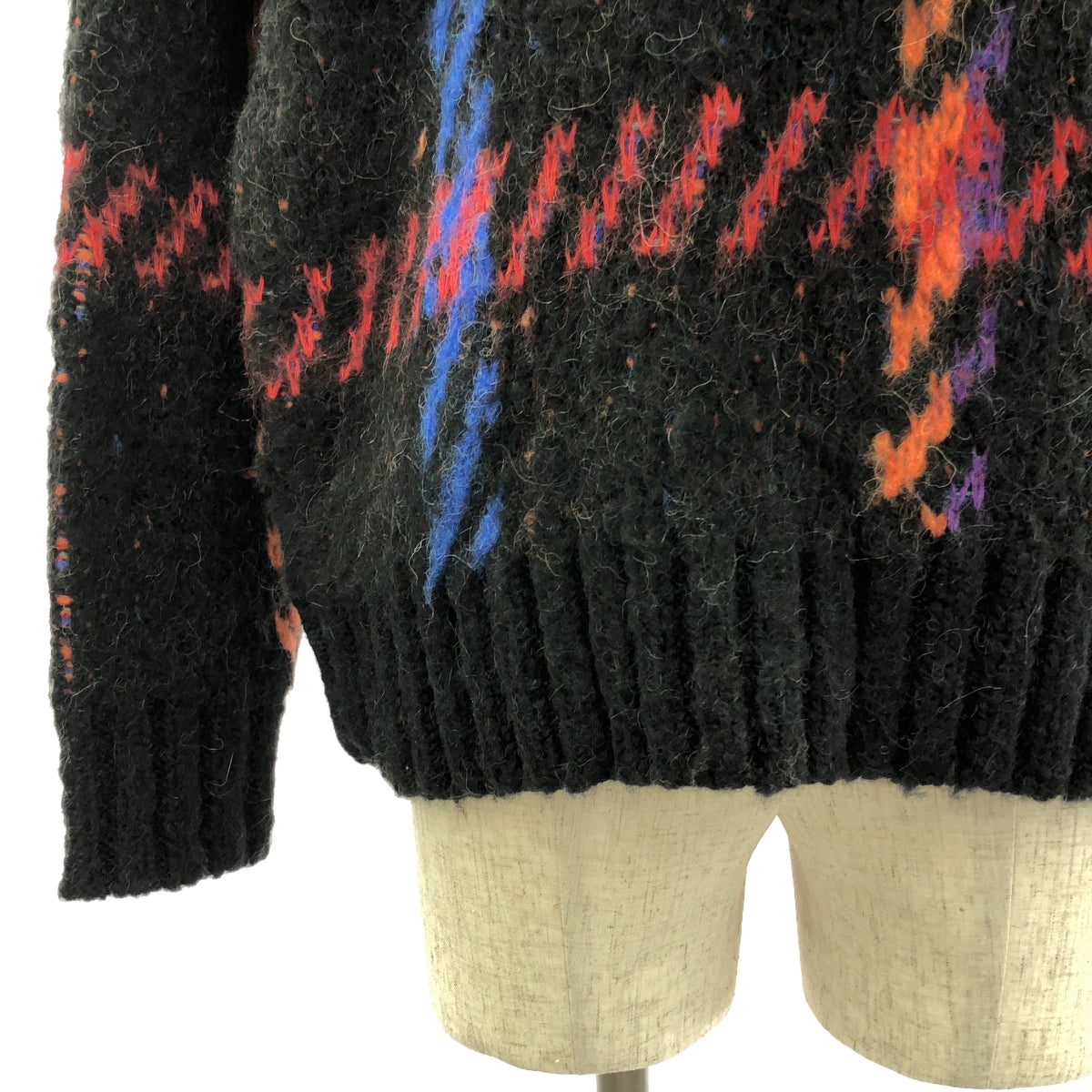 sacai | 2023AW | Jacquard Knit Pullover | 1 | Black/Multicolor | Men's