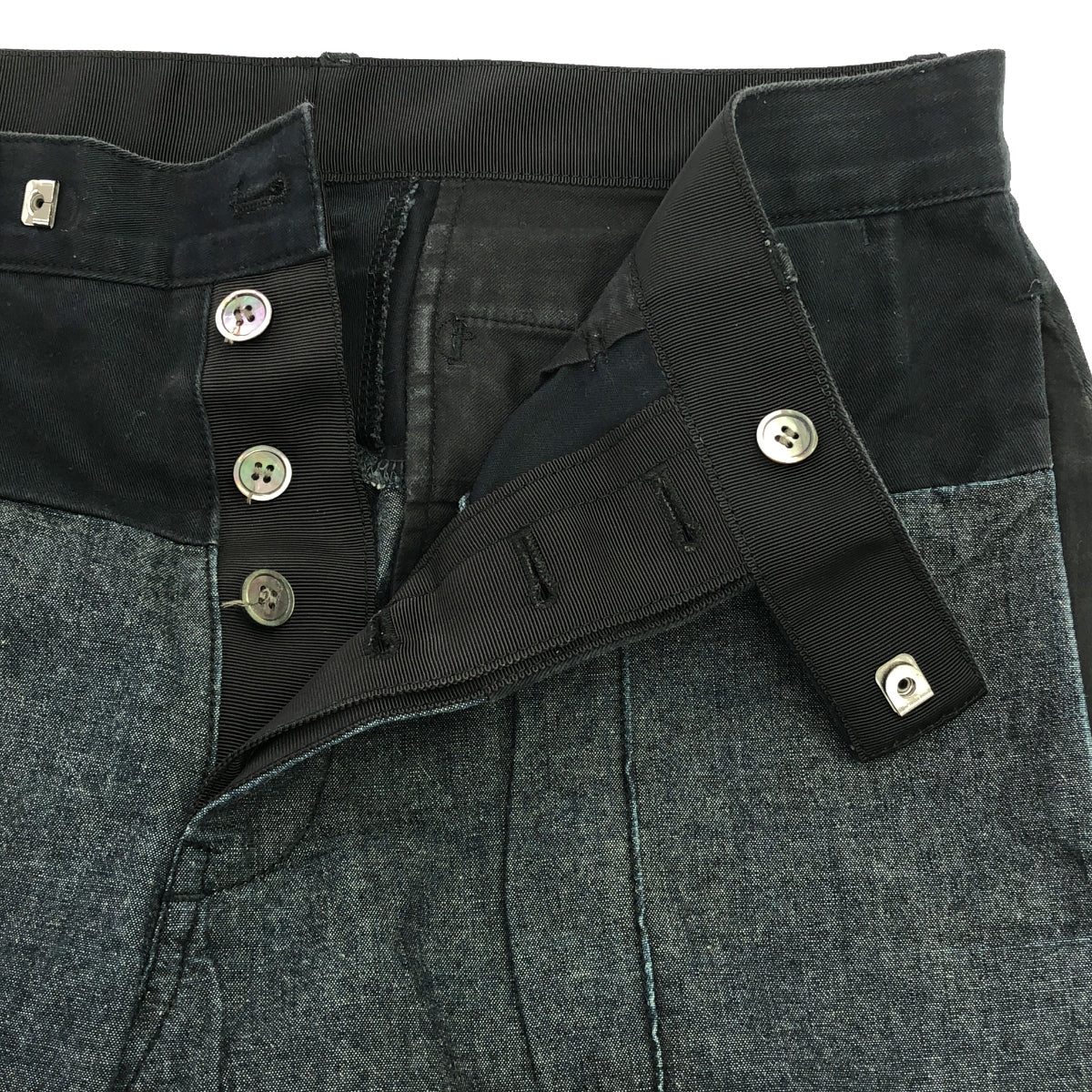 sacai | Cotton Switch Shorts | 1 | Black/Grey | Men's