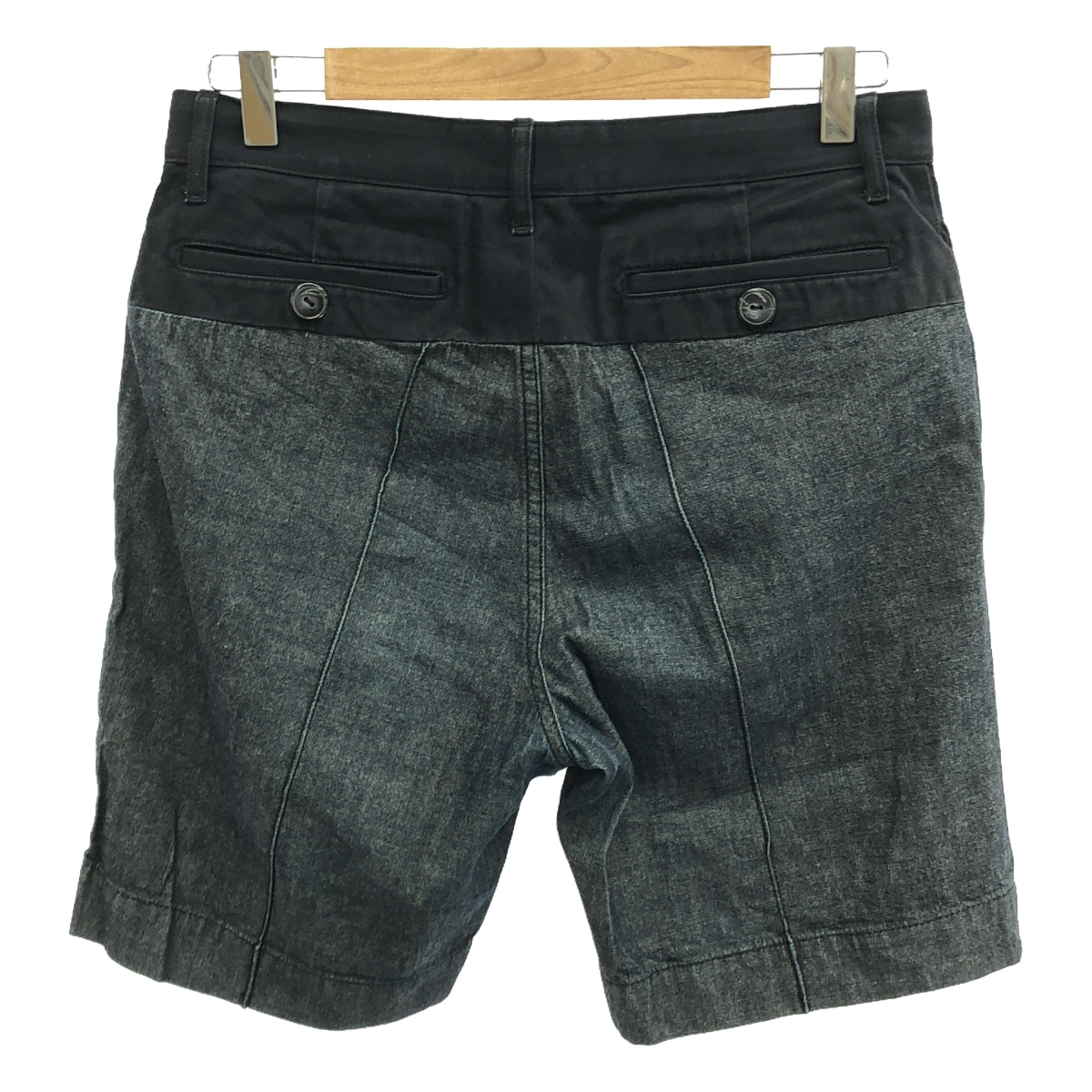 sacai | Cotton Switch Shorts | 1 | Black/Grey | Men's