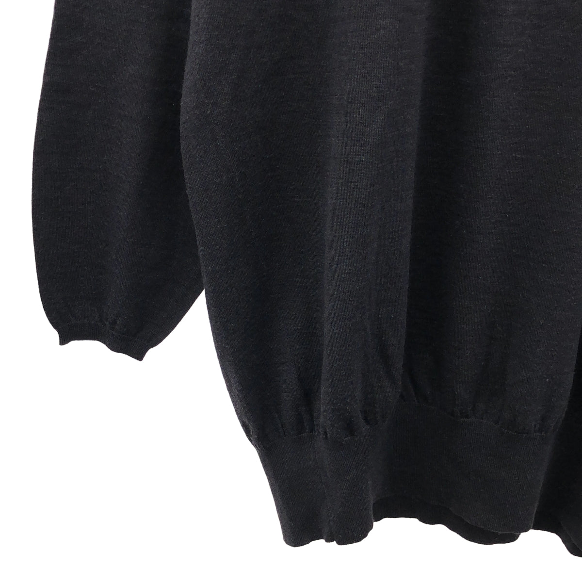 抽屜 | 18G 褶皺高領針織衫 | 炭灰色 | 女款