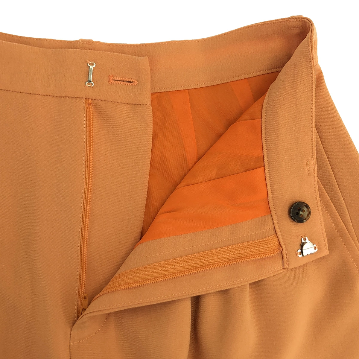 【新品】 CLANE / クラネ | 2021SS | BASIC TUCK PT ベーシックタックパンツ | 2 | オレンジ | レディース