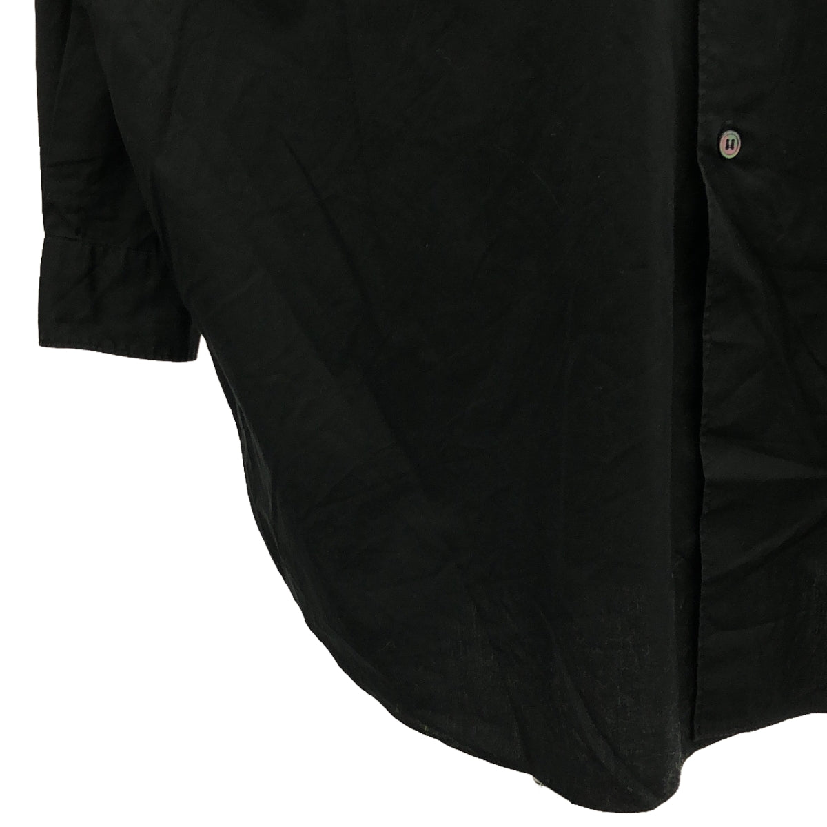 COMME des GARCONS HOMME PLUS / コムデギャルソンオムプリュス | 2018AW | コットン 変形 カットアウト オーバーシャツ | S | ブラック | メンズ