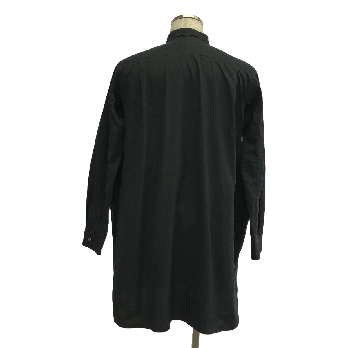 COMME des GARCONS HOMME PLUS / コムデギャルソンオムプリュス | 2018AW | コットン 変形 カットアウト オーバーシャツ | S | ブラック | メンズ