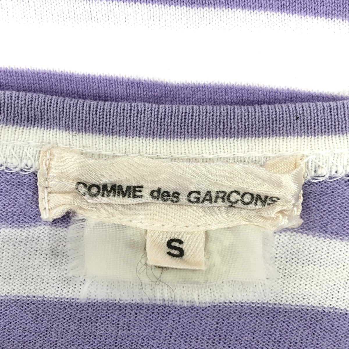 COMME des GARCONS | 2007AW / AD2007 | 彈性尼龍對接條紋剪裁與縫製 | S | 女款