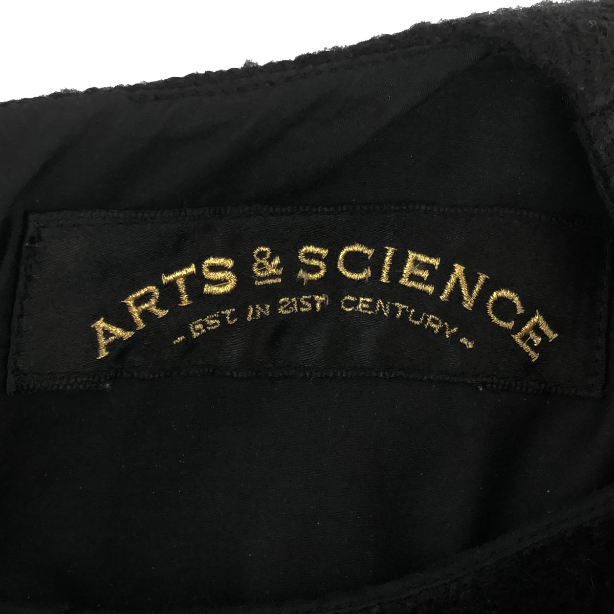 ARTS&SCIENCE / アーツアンドサイエンス | リネン ウール ドレスアップ ワンピース | 1 | ブラック | レディース