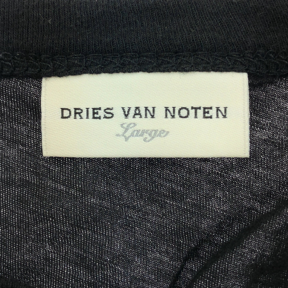 DRIES VAN NOTEN | Cotton crew neck cut and sew | L | Men's