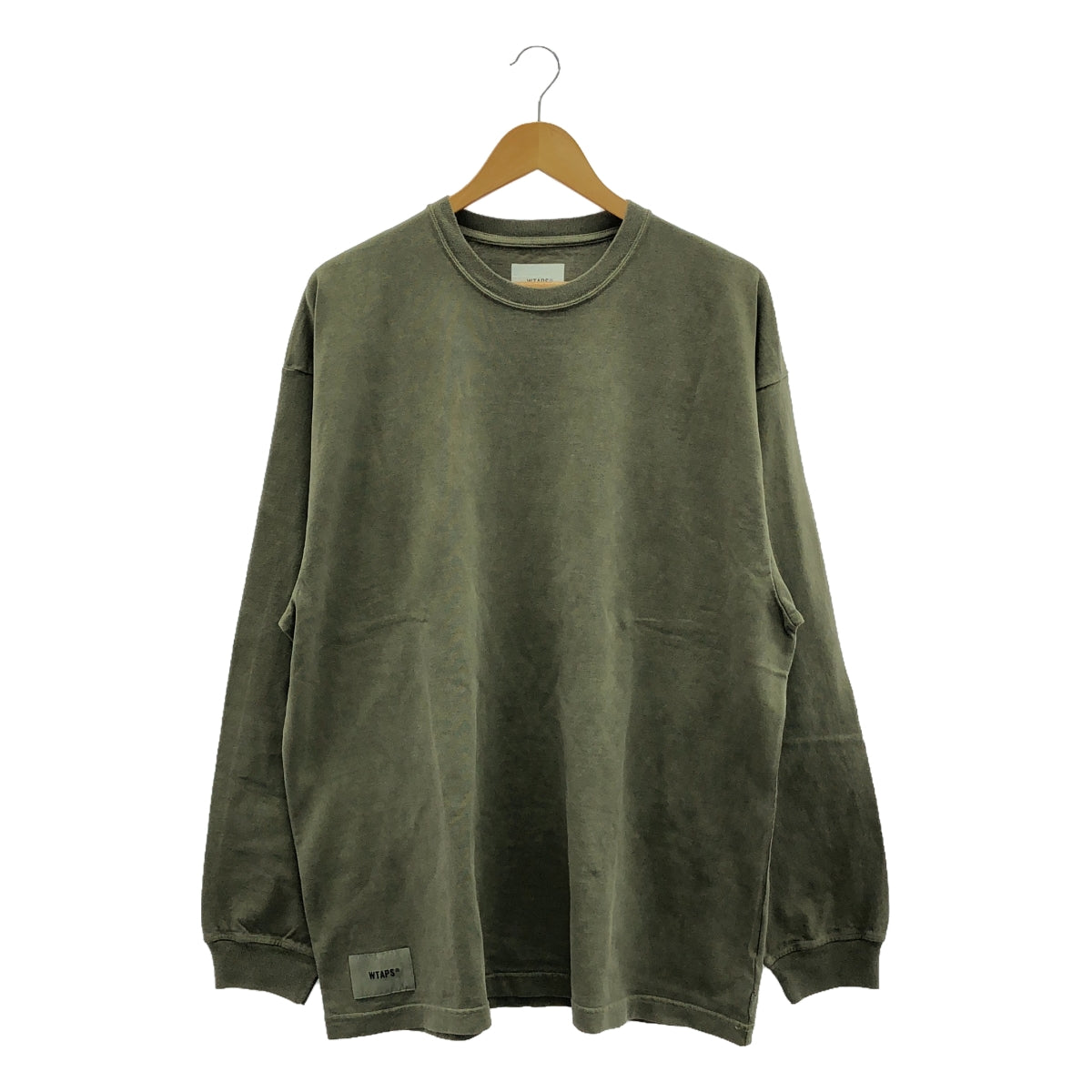 【新品】 WTAPS / ダブルタップス | SPEC/LS/COTTON ウォッシュ加工 ロングスリーブ Tシャツ | 4 | カーキ | メンズ