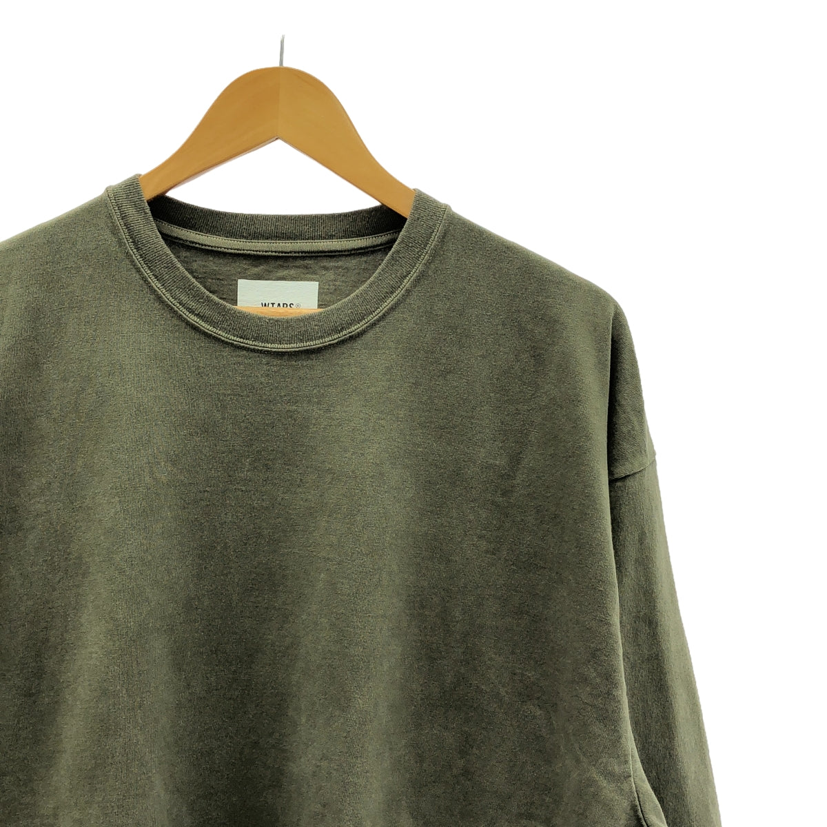 【新品】 WTAPS / ダブルタップス | SPEC/LS/COTTON ウォッシュ加工 ロングスリーブ Tシャツ | 4 | カーキ | メンズ