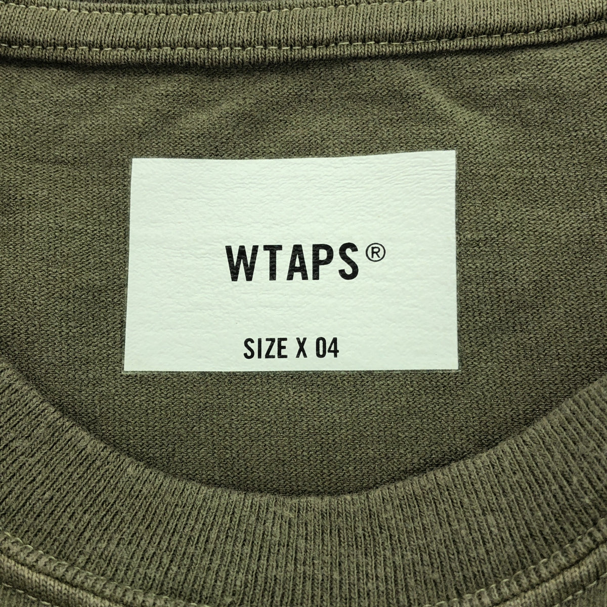 【新品】 WTAPS / ダブルタップス | SPEC/LS/COTTON ウォッシュ加工 ロングスリーブ Tシャツ | 4 | カーキ | メンズ