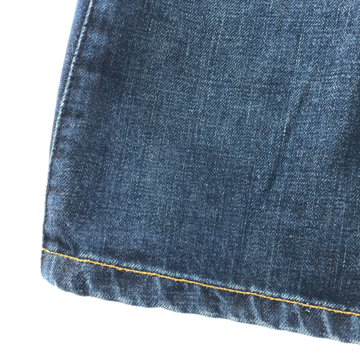 JUNYA WATANABE COMME des GARCONS / ジュンヤワタナベ | AD2007 | 【denim】ダメージ加工 サイドジップ 再構築 デニムスカート | M | レディース