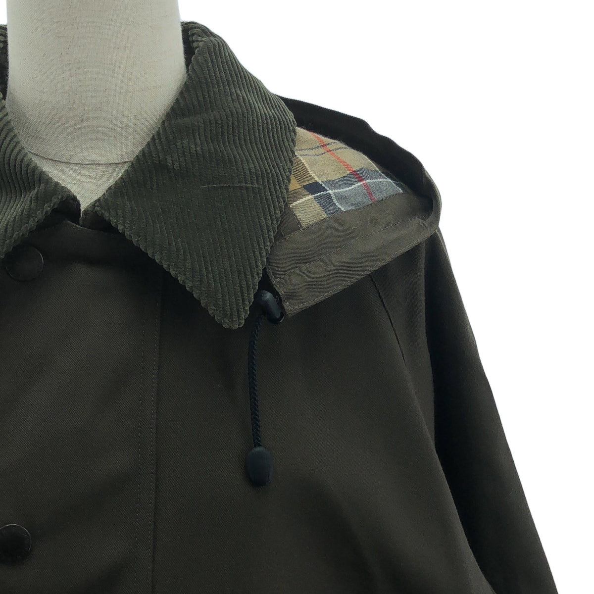 Barbour / バブアー | × TOMORROWLAND OVERSIZED HIKING ウールコットンツイル フーデッド コート | 38 | レディース