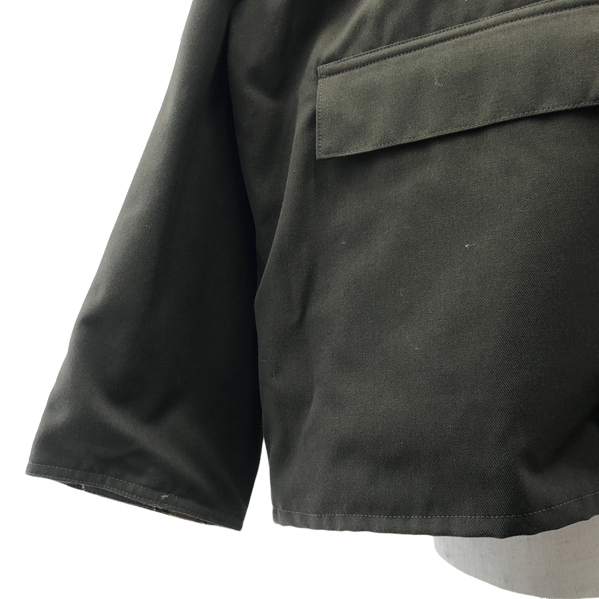 Barbour / バブアー | × TOMORROWLAND OVERSIZED HIKING ウールコットンツイル フーデッド コート | 38 | レディース