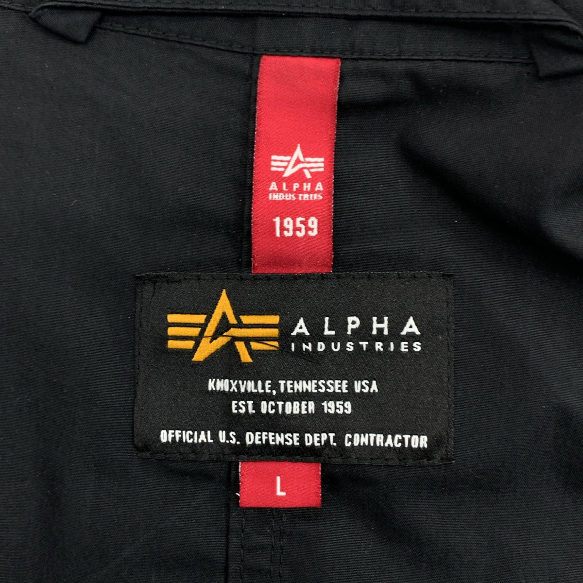 ALPHA INDUSTRIES / 알파 인더스트리즈 | 드로우 스트링 밀리터리 모드 코트 | L | 남성