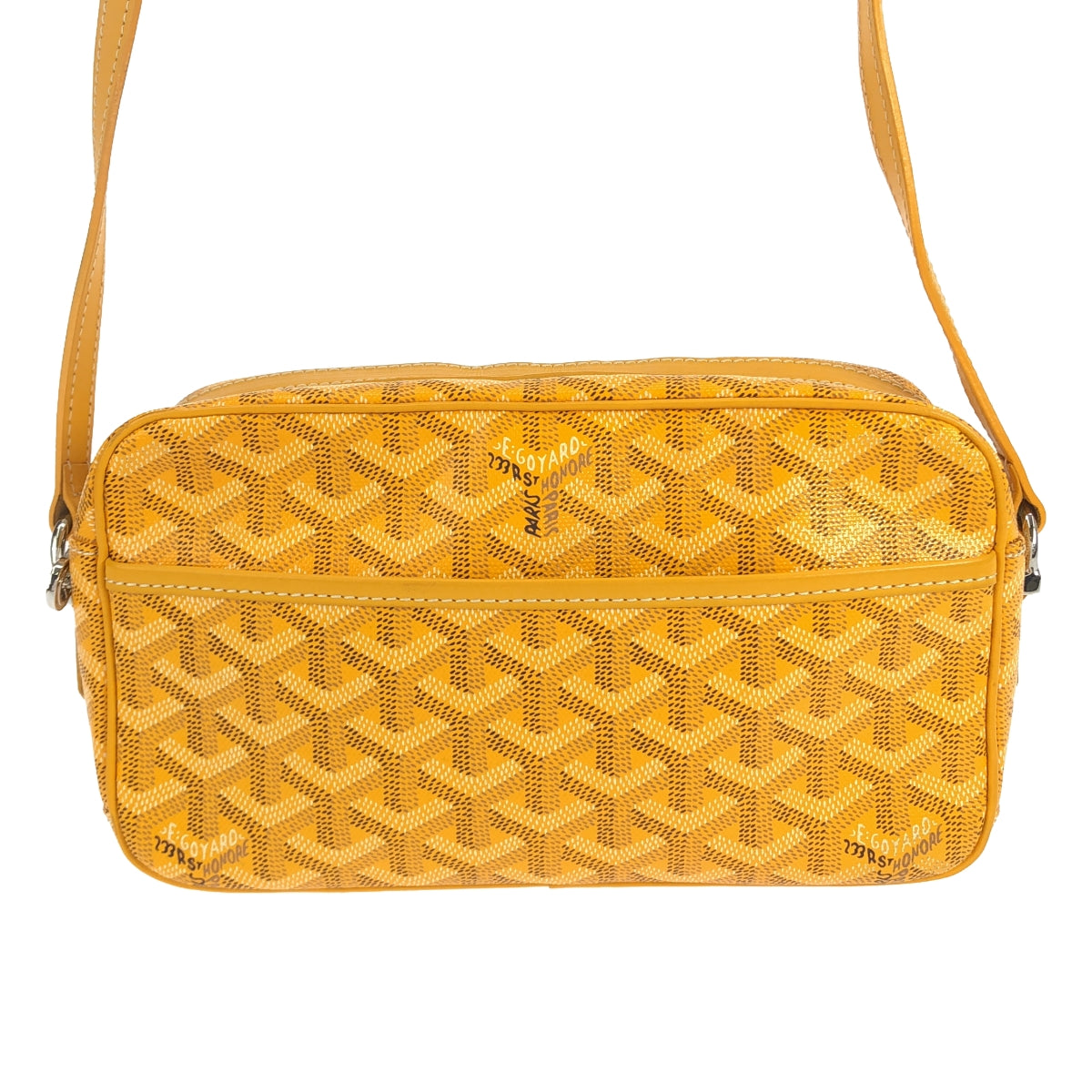 【美品】 GOYARD / ゴヤール | CAPVERT / カップヴェール レザー ロゴ ショルダーバッグ / ユニセックス | マスタード系 | レディース