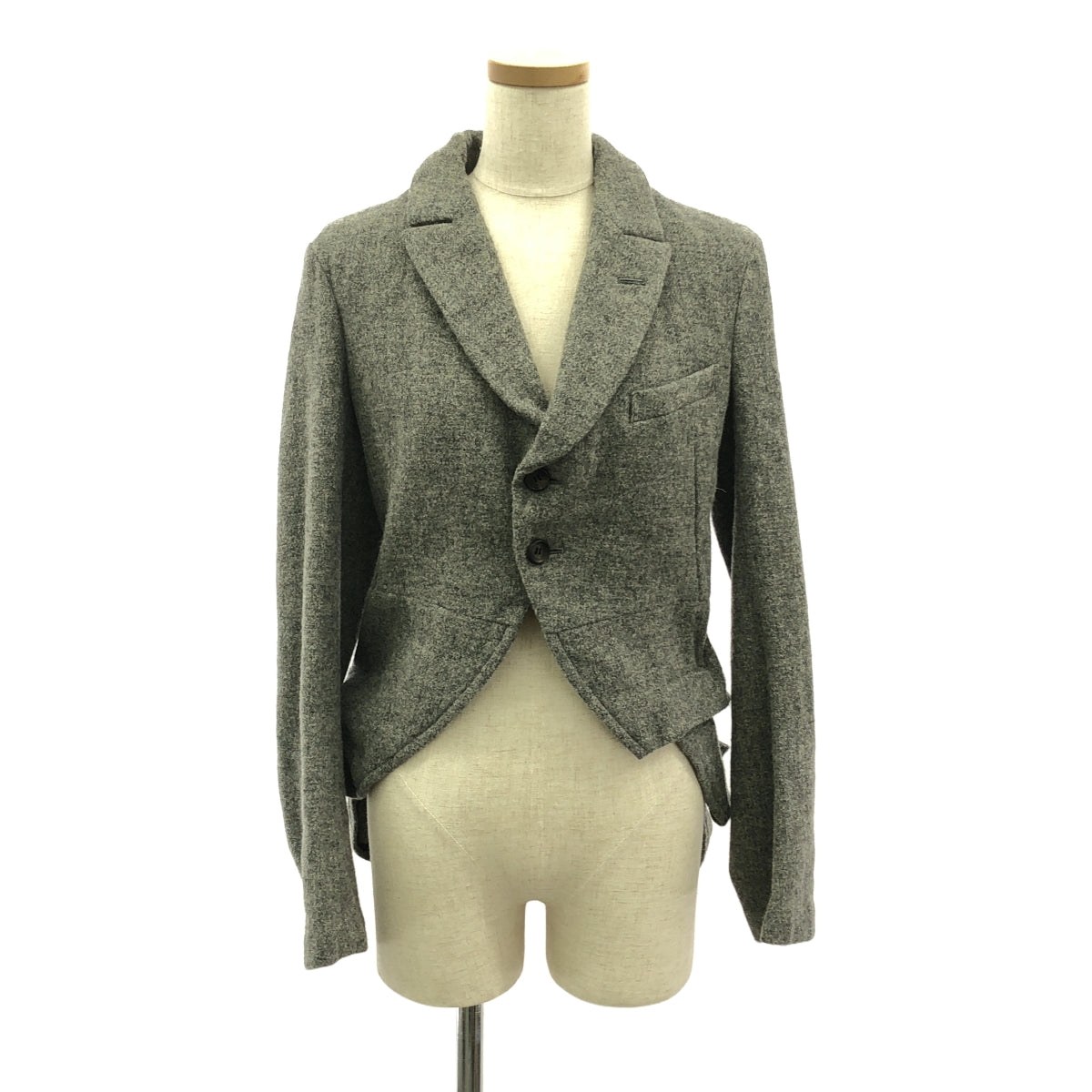 COMME des GARCONS COMME des GARCONS / Comme des | 2013AW | Wool modified 2B single-breasted long jacket | S | Women's