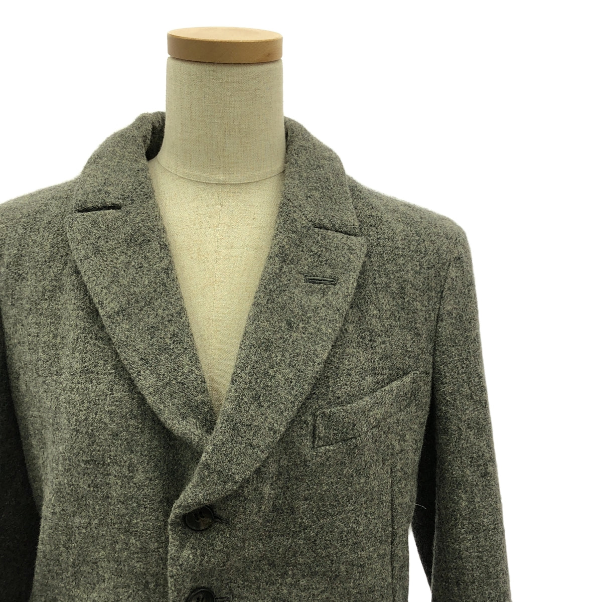 COMME des GARCONS COMME des GARCONS / Comme des | 2013AW | Wool modified 2B single-breasted long jacket | S | Women's
