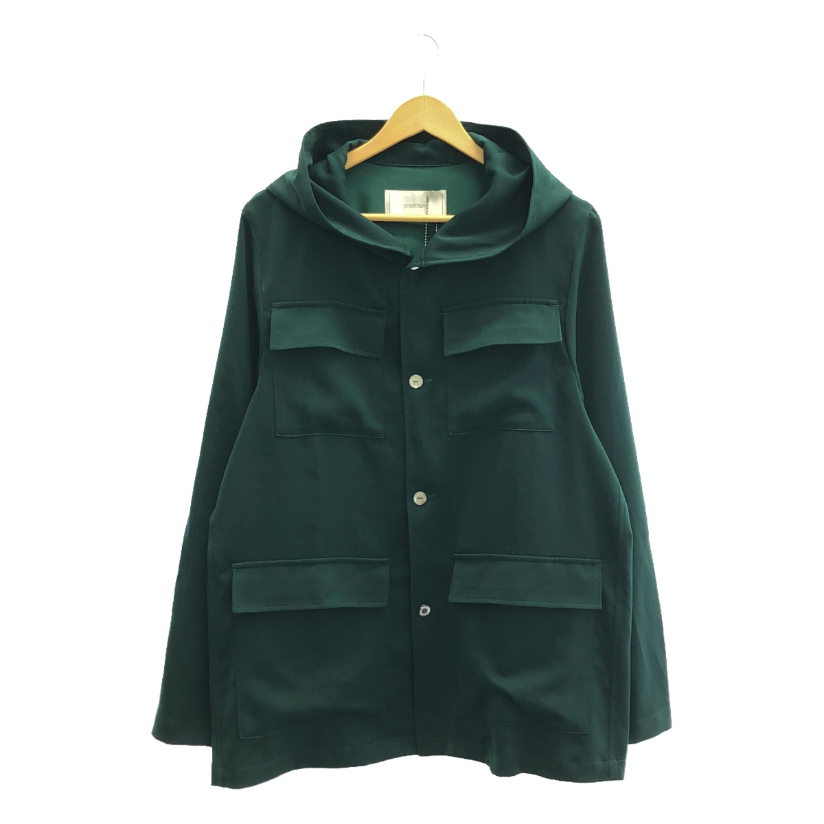 【신품】 prasthana / 프라스타나 | hooded BDU shirt 셔츠 | S | 그린 | 남성