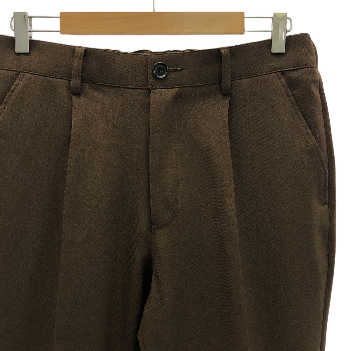 MR.OLIVE / ミスターオリーブ | 2024SS | EASY ONE PLEATS STA-PREST TAPERED PANTS イージー 1プリーツ スタプレ テーパードパンツ | L | メンズ